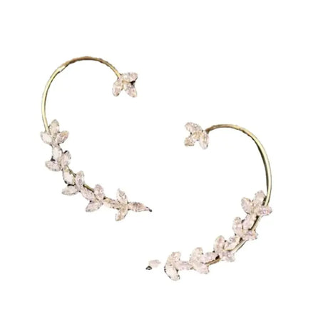 Women's Zircon Wheat Earrings Without Pierced Earrings - Lootquake