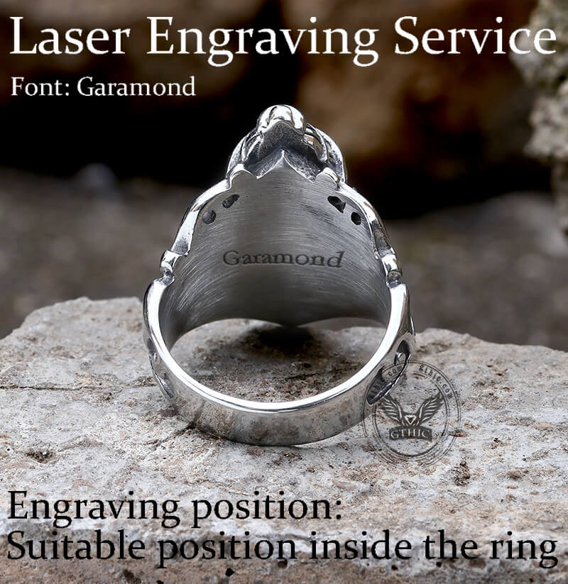 Anillo de acero inoxidable con forma de elefante auspicioso