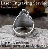 Auspicious Elephant Stainless Steel Animal Ring