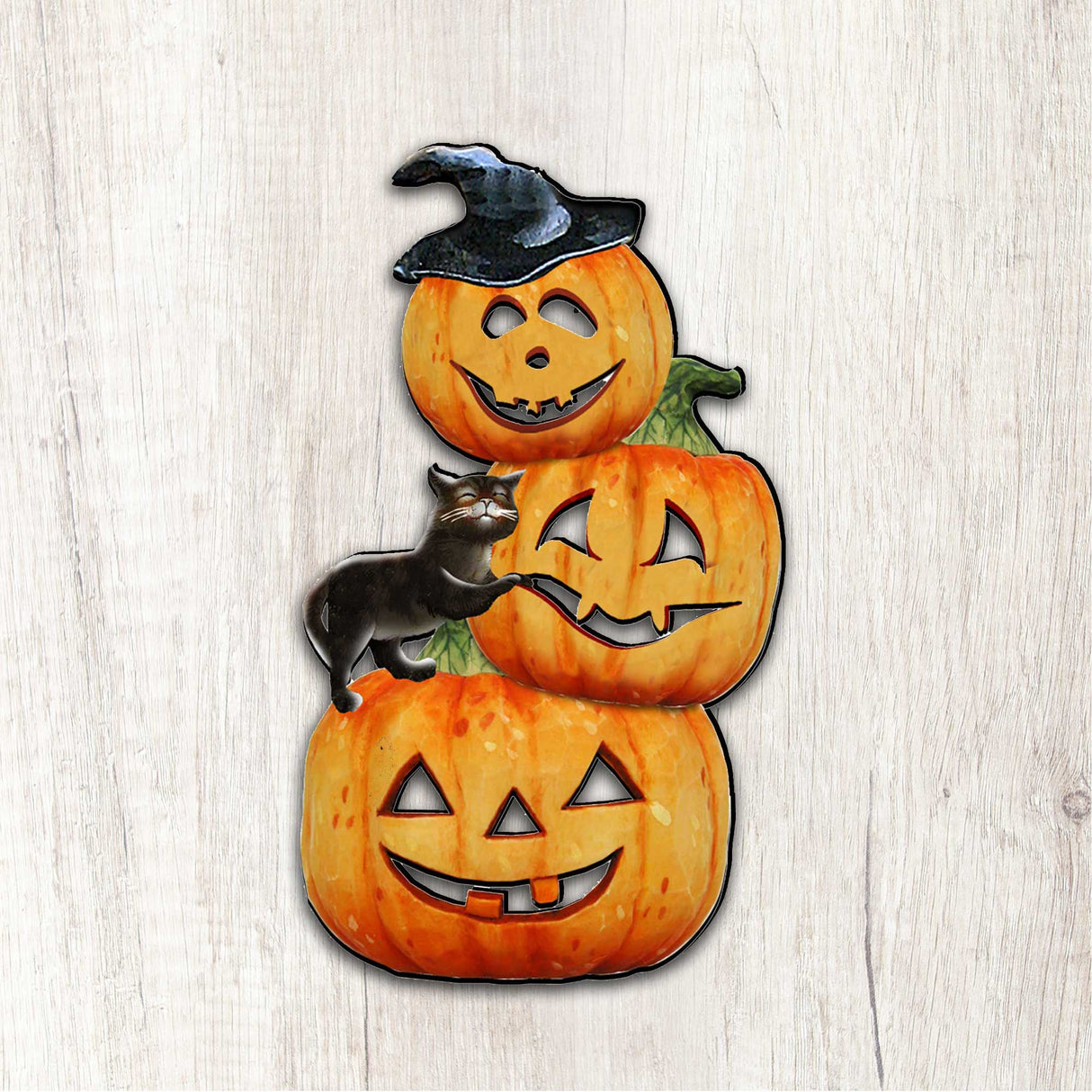 Calabazas apilables aterradoras para Halloween, decoración para puerta de G. DeBrekht - Decoración de Halloween para Acción de Gracias - 8158415H