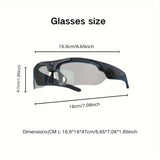 1080P HD Video Camera Glasses, Outdoor Sports DV Camera, Smart Glasses, Wide-Angle 120 ° Glasses Camera, Body Camera, Cycling, Motorcycle, Bicycle, with 64GB Storage Card
