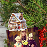 Dream Houses Decorative Wooden Clip-on Ornaments Set of 3 by G. Debrekht - Christmas Decor - 8091029C-S3