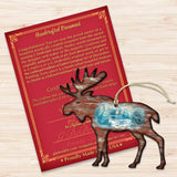 Adornos navideños de madera con diseño de alce de G. DeBrekht - Decoración navideña con temática de vida silvestre - 8198222