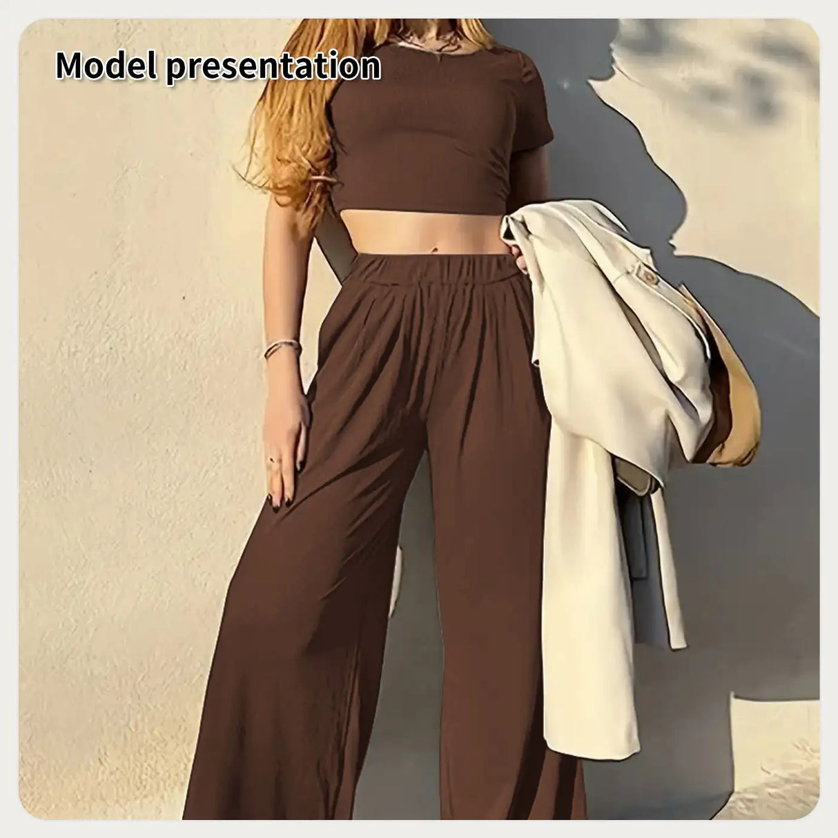Women's Fashion Simple Solid Color Suit - Lootquake
