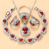 Earrings Necklace And Ring For Women 4 PCs Set - Lootquake