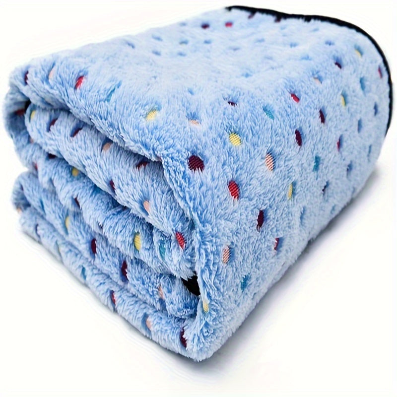 Manta de forro polar coral ultrasuave para mascotas, acogedora manta de franela con dibujos animados para perros, ideal para acurrucarse en el sofá y para la comodidad de los cachorros.