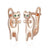 French Hollow Pattern Heart-shaped Earrings - Lootquake