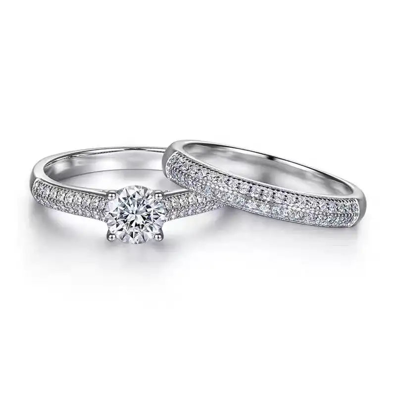 Women's Full-Diamond Stacked Ring - Lootquake