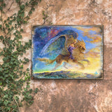 ¿Adónde vamos? Mi preciosa fantasía. Arte mural de madera de Josephine Wall - Decoración de fantasía - 852142-JW