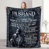 1 manta de franela para regalar a tu marido. Cálida y acogedora manta de franela suave, ideal para cama, dormitorio, estudio, viajes y camping.
