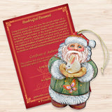 Bunny Santa Christmas Wooden Ornaments by G. DeBrekht - Easter Spring Decor - 8118085