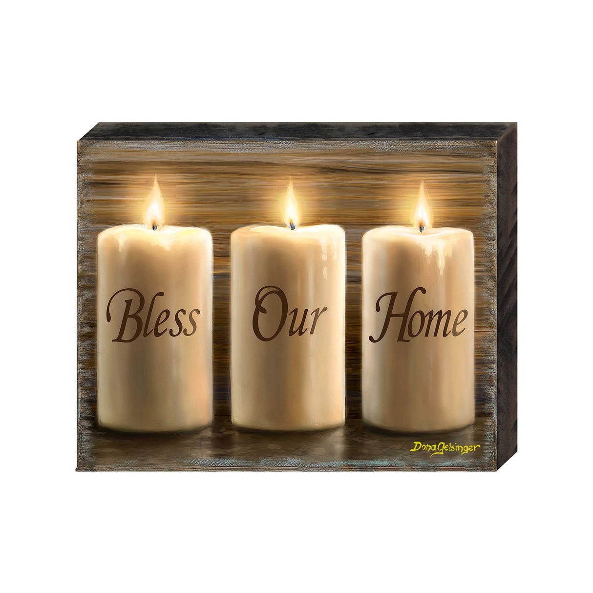 Bless Our Home Wall Art by D. Gelsinger - Nativity Holiday Decor  - 95687B-DG