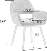Desk Chair No Wheels Vanity Chair Makeup Chair Comfy Accent Chair for Living Dining Room Bedroom Home Office Mid Century Modern Upholstered Arm Chair Sofa Chair (Beige, 1)