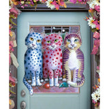 Board Meeting Holiday Door Decor by Laura Seeley - Pets Dog and Cats Decor - 8512051H