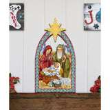 Nativity Manger Star Nativity Door Decor by G. DeBrekht - Nativity Holiday Decor - 8121301H