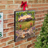 Arte mural "Vino al atardecer" de D. Gelsinger - Family Love Decor - 95684B-DG