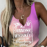 Ladies' Gradient Color Letter Printed Casual Versatile Fashion Vest - Lootquake