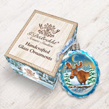 Moose Mercury Glass Ornament by G. DeBrekht - Wildlife Holiday Decor - 771025