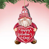 Valentine Gnome Wooden Ornaments by G.DeBrekht - Love Family Kids Decor - 8611020-S2