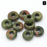 Large Hole Crystal Agate Jade Abacus Beads