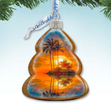 Nautical Christmas Ornaments - Sunset Keepsake Glass Ornaments by G. Debrekht - Christmas Decor - 777412