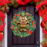 Nutcracker's Wreath Gift Holiday Door Decor by G. DeBrekht - Christmas Decor - 8185321H