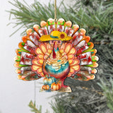 Adornos de madera de pavo de Acción de Gracias de G. DeBrekht - 8611055