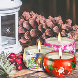 16pcs 1.6*2.4in (4cm*6cm) Christmas Scented Candle, Smoke-free, Non-drip, Elegant Romantic Candle, Suitable for Family, Wedding, Church, Seasonal Celebrations, Also Very Suitable for Christmas.