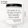 1pc Round Single-wick Scented Candle, 5.3Oz, Soy Wax, Beeswax, with Bow, in Glass Bottle, Extra Long Burn Time (12 Hours Or More), for Birthday, Labor and Delivery Nurse, Nurse Practitioner, Nursing School Student, Paramedic,