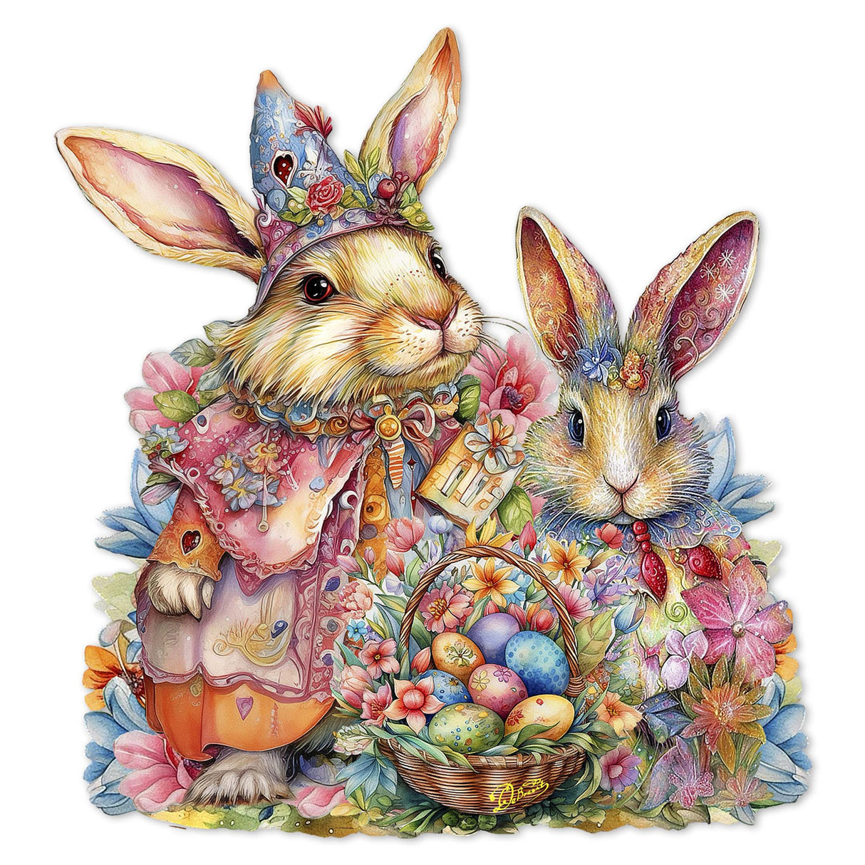 Easter Sweet Couple Holiday Door Decor by G. Debrekht - Easter Spring Decor - 8652768H