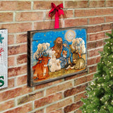 Nostalgic Nativity Wooden Wall Art by G. DeBrekht - Nativity Holiday Decor - 8673852B