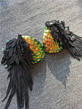 Handmade Sequined Mermaid Scale Bikini Lingerie - Lootquake