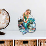 Mermaid Coastal Door Decor by D. Gelsinger - Coastal Holiday Decor - 8141112H-1611