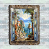 Mediterranean View Wall Art by G. DeBrekht Coastal Decor - 8492101W