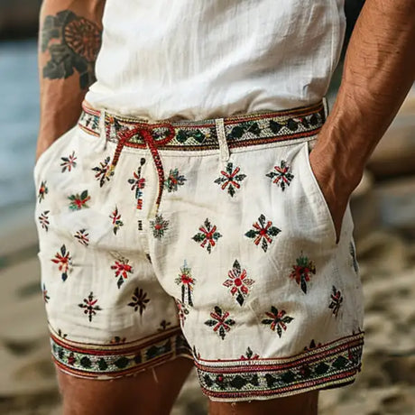 Summer Vintage Printed Casual Shorts - Lootquake