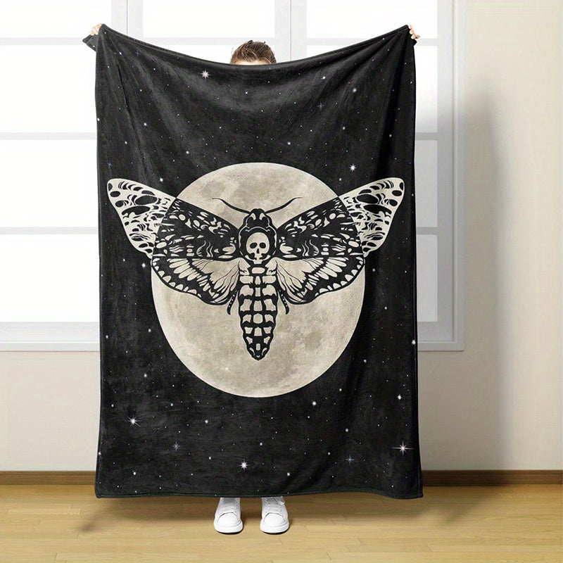 Couverture thème Halloween, couverture cadeau polyvalente, couverture en flanelle ultra douce avec impression haute définition, couverture climatisée, couverture pour la pause déjeuner
