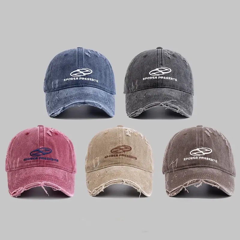 Street Make Old Ripped Denim Baseball Cap - Lootquake