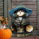 Black Cat Halloween Door Decor by G. DeBrekht - Thanksgiving Halloween Decor - 8158411H