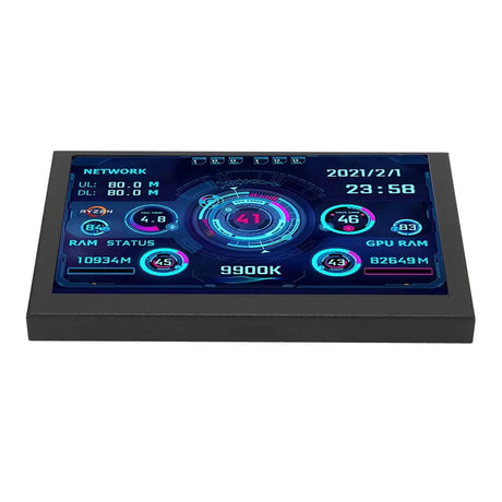 PC CPU Data Monitor 5in IPS USB C TYPE C Temperature Display PC CPU GPU RAM Data Monitor - Lootquake