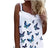 Ladies' Butterfly Printed Button Detail Casual Style Overalls - Lootquake