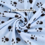 6 pack Cozy 24x28 Inch Paw Print Blanket for Dogs and Cats - Soft and Warm Bed Cover for Ultimate Comfort Christmas Gift