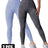 2 Pieces High Waist V Back Yoga Pants Tummy Control Running Workout Tight - Lootquake