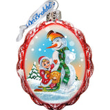 Winter Fun Mercury Glass Ornaments Set of 3 by G. DeBrekht - Christmas Decor - 770129S3