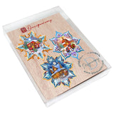 Waiting for Christmas Snowflake Wooden Ornaments Set of 3 by G. Debrekht - Christmas Decor - 8090150-S3