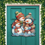 Decoración navideña para la puerta con muñeco de nieve de G. Debrekht - Decoración navideña - 8611057H