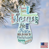 Jesus Cross Wooden Ornaments by G. DeBrekht - Easter Spring Decor - 8198715