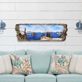 Arte mural de madera con vista al lago de G. DeBrekht Coastal Decor - 8491107W
