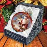 Adorno de cristal "Abundancia de alegría", edición limitada, de D. Gelsinger - Decoración navideña de Papá Noel y muñeco de nieve - 73890-0104