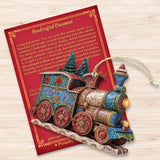 Christmas Train Wooden Ornaments by G. Debrekht - Christmas Decor - 8100198-2