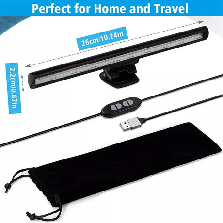 Computer LED Light Bar With USB Connectivity, Eye-Caring Technology, And Adjustable Brightness For Monitors - Lootquake